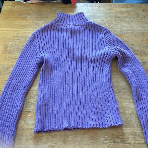 Forever 21 lavender purple ribbed 1/4 zip - Picture 6 of 7